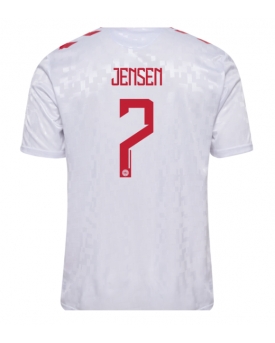 Danimarca Mathias Jensen #7 Maglia Gara Trasferta Repliche Europei 2024